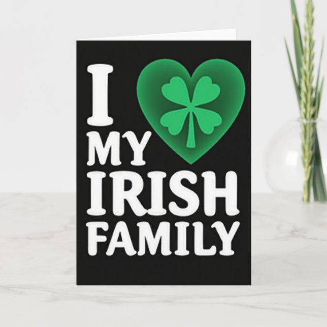 Irish Family Love Card (Front)