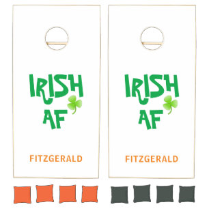 Irish Family Name Cornhole Set