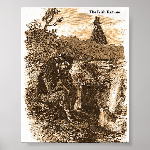Irish Famine picture collection for poster
