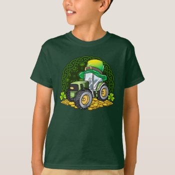 Irish Farmer Tractor St Patricks Day Ireland Farm T-shirt by irishprideshirts at Zazzle