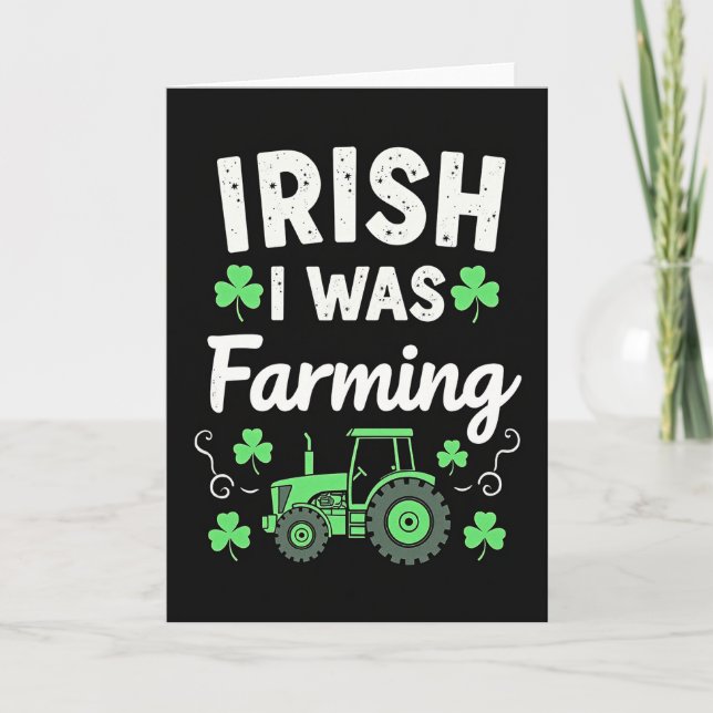 Irish Farming I Was Card (Front)