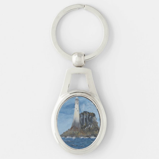 Irish Fastnet Lighthouse, County Cork, Ireland    Keychain (Front)