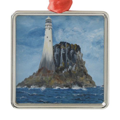 Irish Fastnet Lighthouse, County Cork, Ireland Metal Ornament