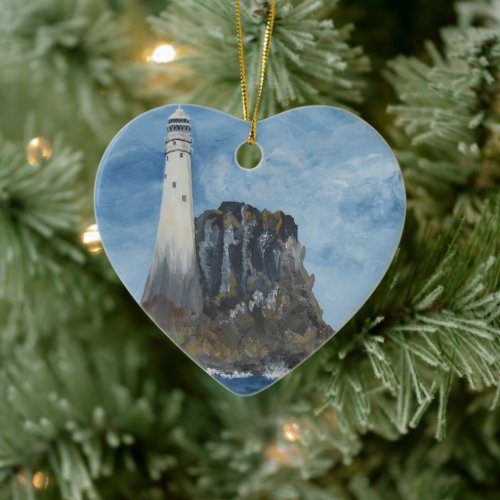 Irish Fastnet Lighthouse, County Cork, Ireland  Tr Ceramic Ornament