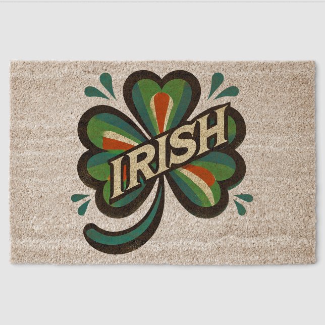 Irish                                              fiber doormat (Front)