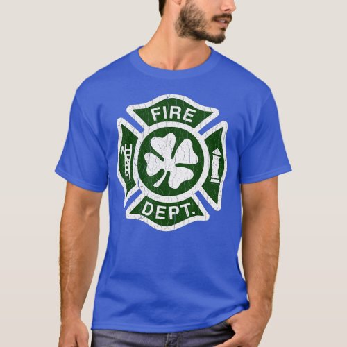 Irish Fire Department Saint Patricks Day Firefight T_Shirt