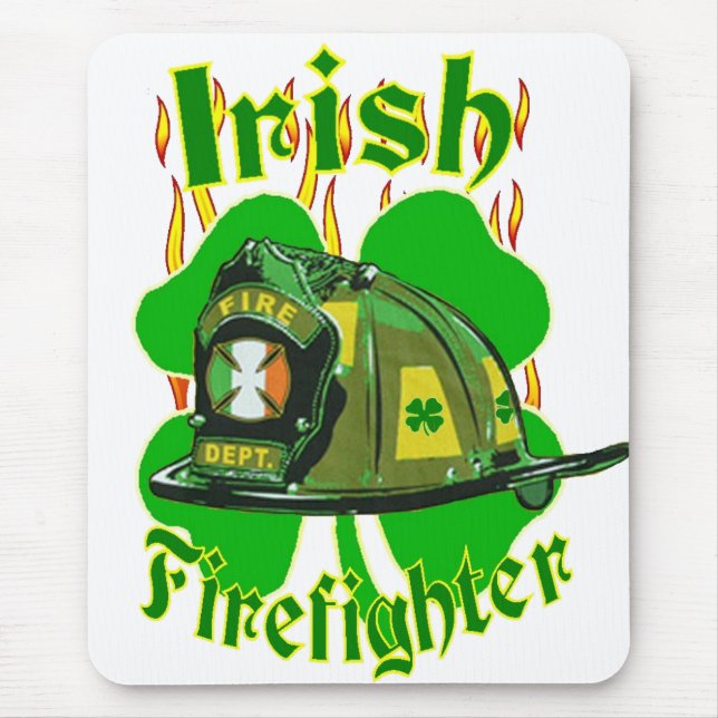 Irish firefighter mouse pad (Front)