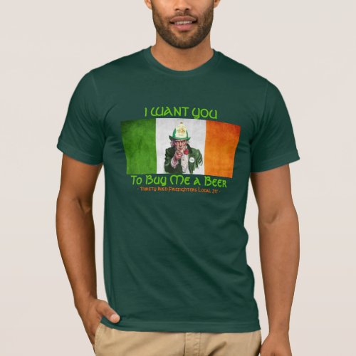Irish Firefighter Uncle Sam T_Shirt