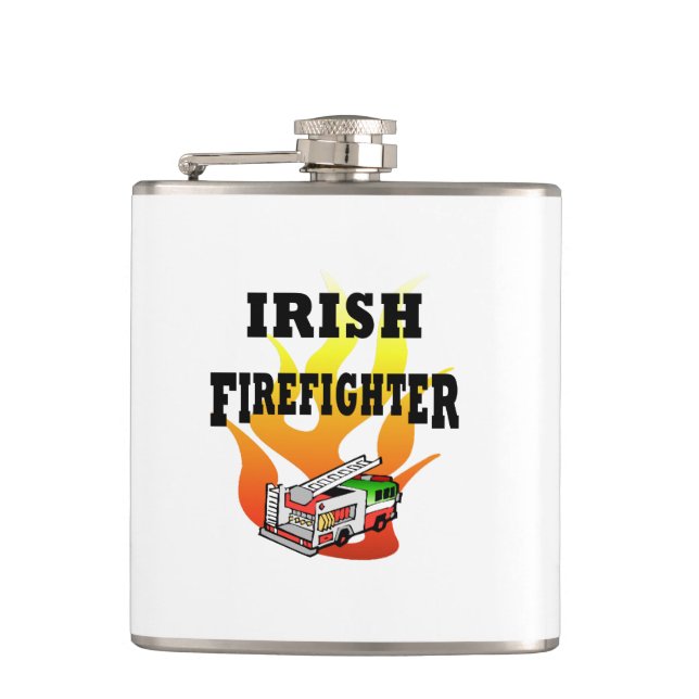 Irish Firemen Flask (Front)