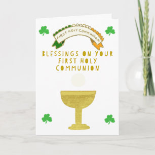 Irish First Holy Communion Card
