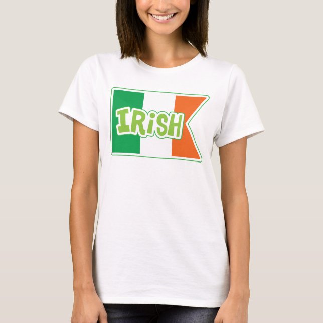 Irish Flag Banner T-Shirt (Front)