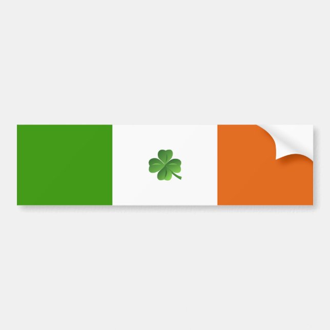 Irish flag bumper sticker (Front)