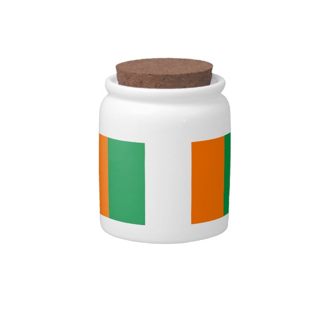Irish Flag Candy Jar (Front)