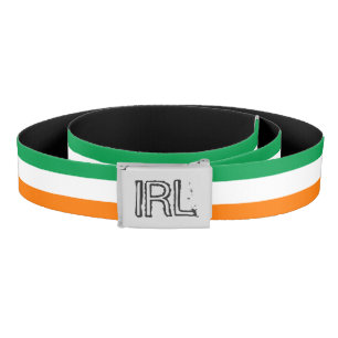Irish flag canvas belt for St Patricks Day party