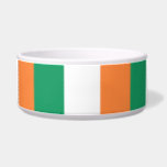 Irish Flag Ceramic Pet Bowl (Dogs/Cats)<br><div class="desc">Show your love for the Emerald Isle with this beautiful and useful pet bowl! Features the Irish national flag.</div>