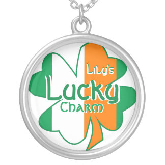 Irish Flag Charm Necklace