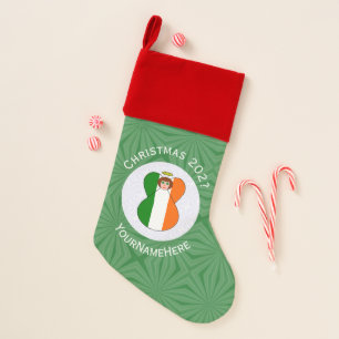 Irish Flag Christmas Angel Name Year Stocking