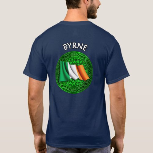 Irish Flag Clover Celtic Knot _ Byrne T_Shirt