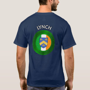 Irish Flag Clover Celtic Knot - Lynch T-Shirt
