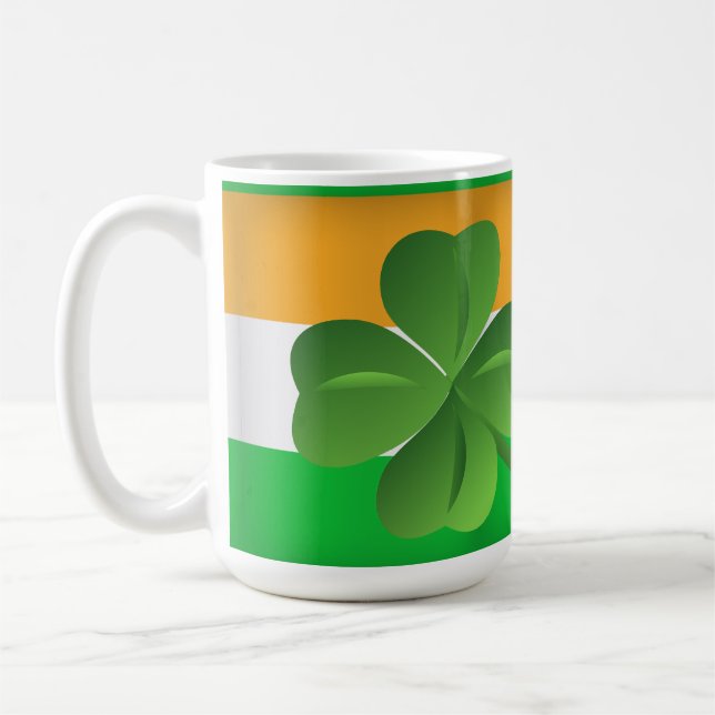 Irish flag clover mug (Left)