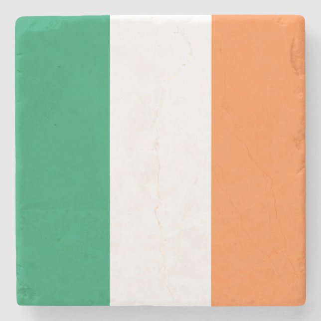 Irish Flag coastercnt Stone Coaster (Front)