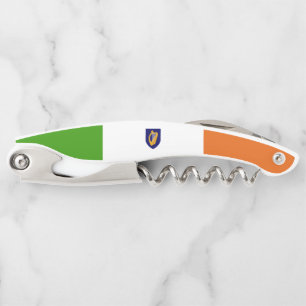 Irish flag-coat of arms waiter's corkscrew