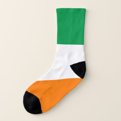 Irish Flag Color Socks Green White Orange