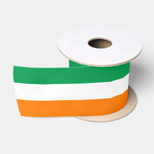 Irish flag colors ribbon, Tricolor, Ireland Satin Ribbon