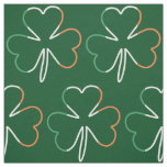 Irish Flag Colors Shamrock Clover St. Patrick Fabric