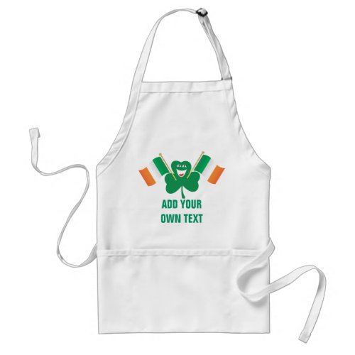 Irish Flag Create Your Own Adult Apron