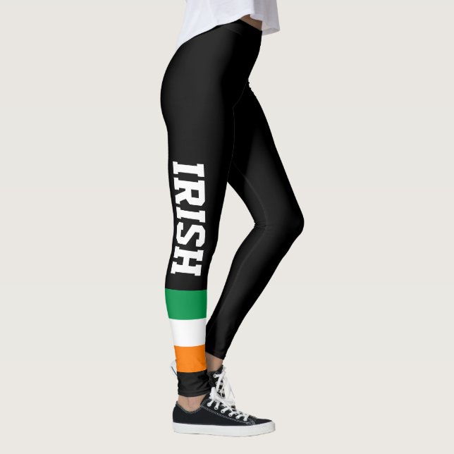 Irish flag custom leggings for St Patricks Day (Right)