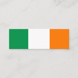 Irish flag custom mini business card template