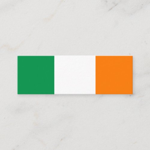 Irish flag custom mini business card template