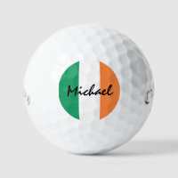 Irish Flag Custom Name css gbcn Golf Balls