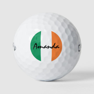 Irish Flag Custom Name cwb gbcnt Golf Balls