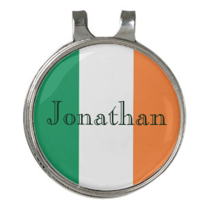 Irish Flag Custom Name hc arc1 Golf Hat Clip