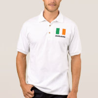 Irish flag custom polo shirts for men and women
