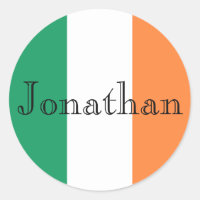 Irish Flag Customisable Name stkt