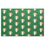 Irish Flag Cute Irish Hearts Pattern St. Patrick Fabric