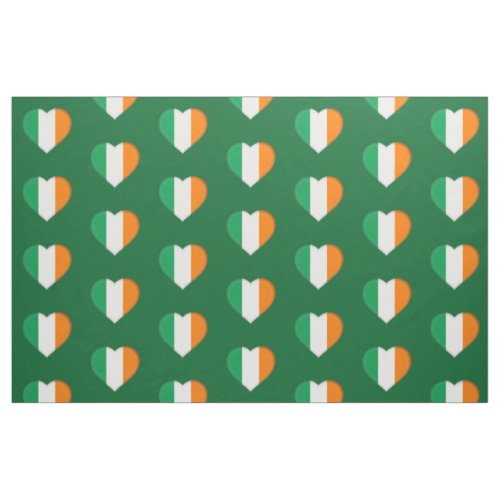 Irish Flag Cute Irish Hearts Pattern St Patrick Fabric