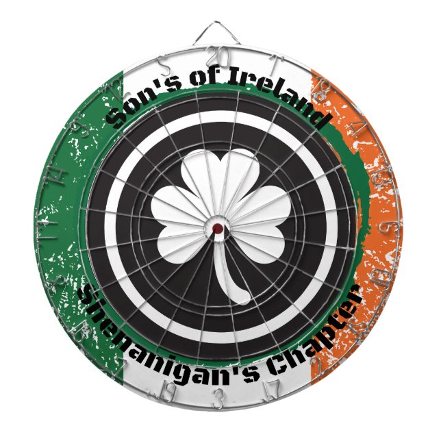 Irish Flag Dart Board (Front)