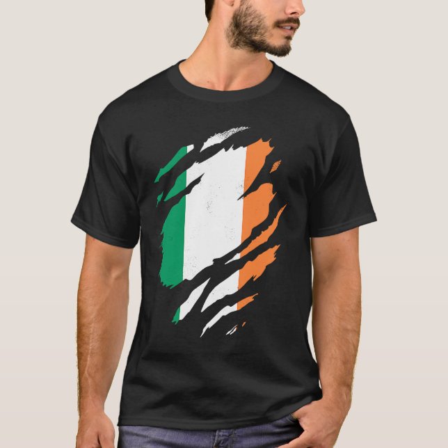 Irish Flag Éire Paddy Irishwoman Irishman Ireland T-Shirt (Front)
