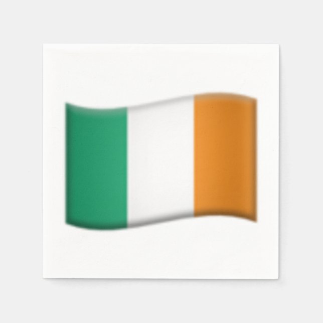 Irish flag - Emoji Napkins (Front)