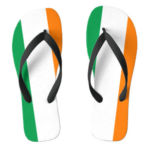 Irish flag flip flops