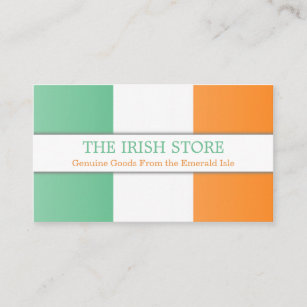 Irish Flag, Fully Customizable Business Card