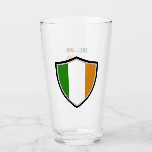 Irish flag glass