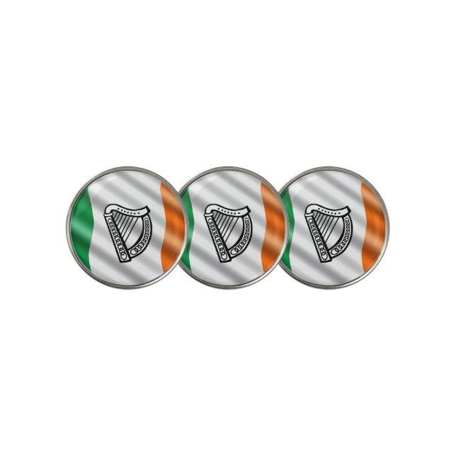 Irish flag golf ball marker (3 Up)
