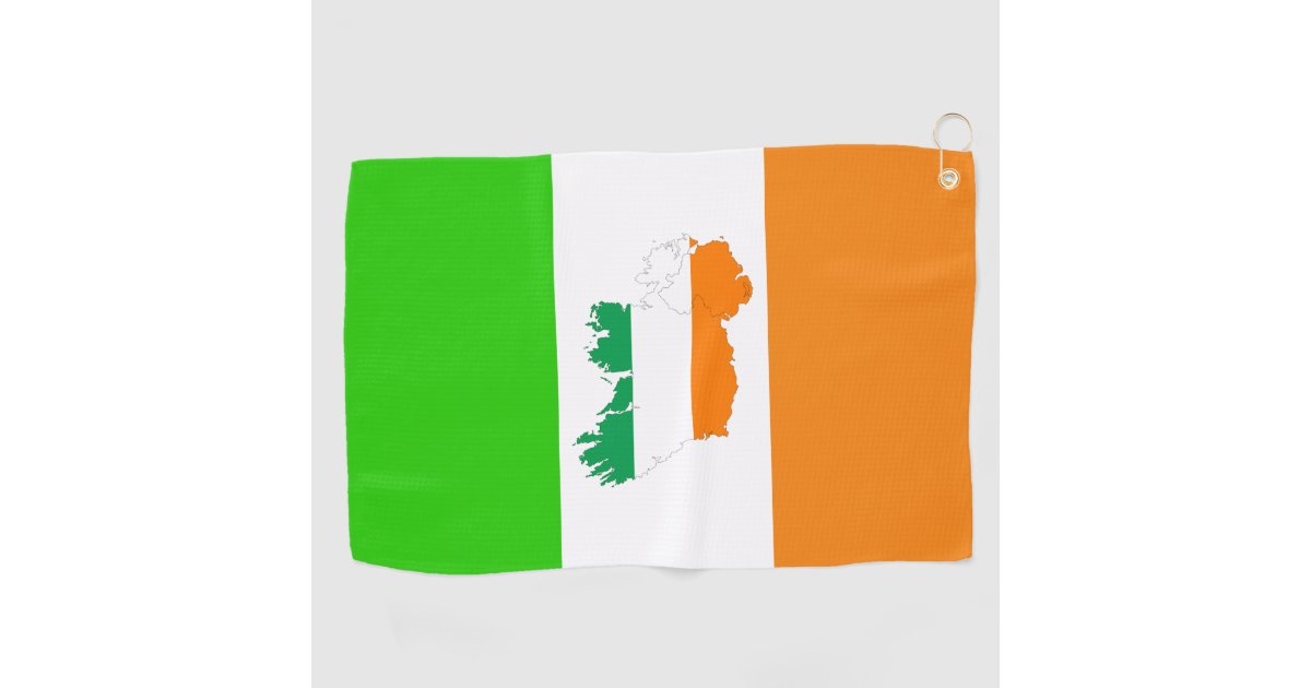 Irish flag golf towel Zazzle