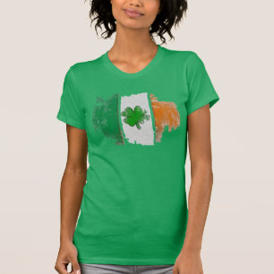 Irish Flag Green Shirt Womens Irish T-Shirt Design