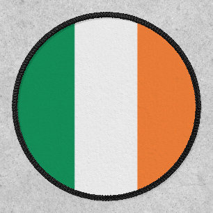 Irish flag green white orange tricolour patriotic patch